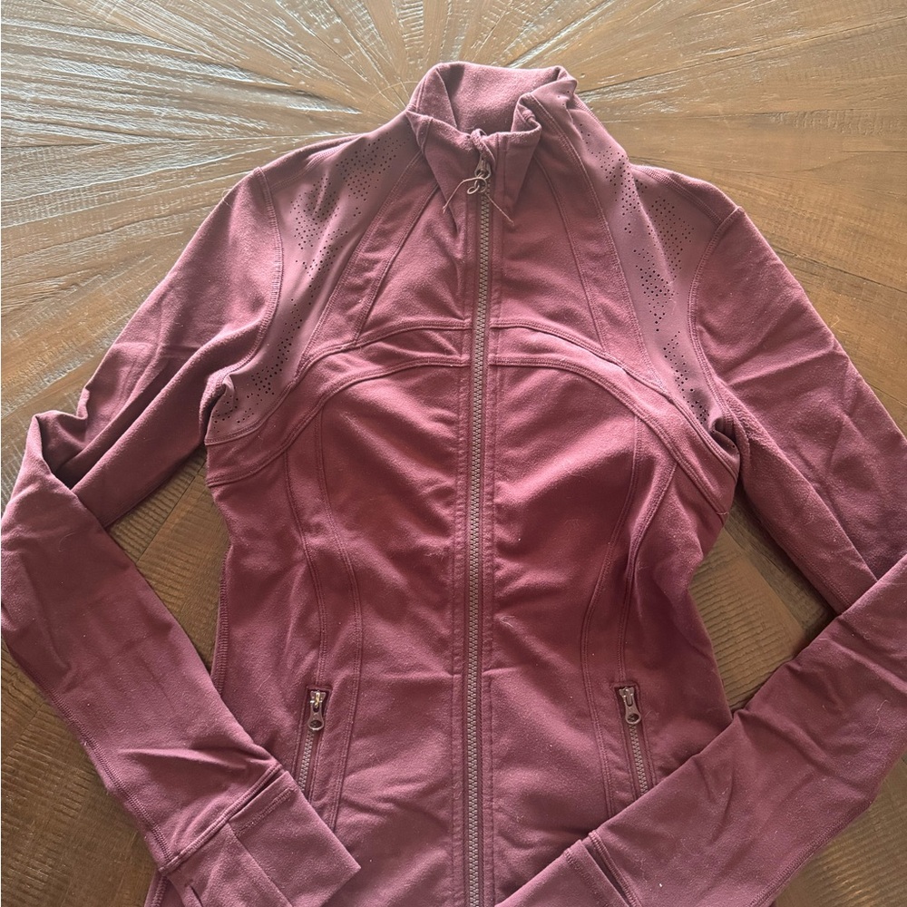 Lululemon Athletica Burgundy Full-Zip Sweatshirt